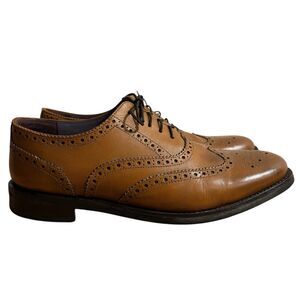 Samuel Windsor Shoes Men’s Sz 13 Brown Brogue Oxford Italian Leather BV126
